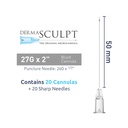 Micro Canules DERMASCULPT 27Gx50mm - Boite de 20 Canules