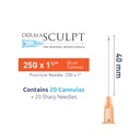 Micro Canules DERMASCULPT 25Gx40mm - Boite de 20 Canules