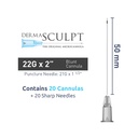 Micro Canules DERMASCULPT 22Gx50mm - Boite de 20 Canules